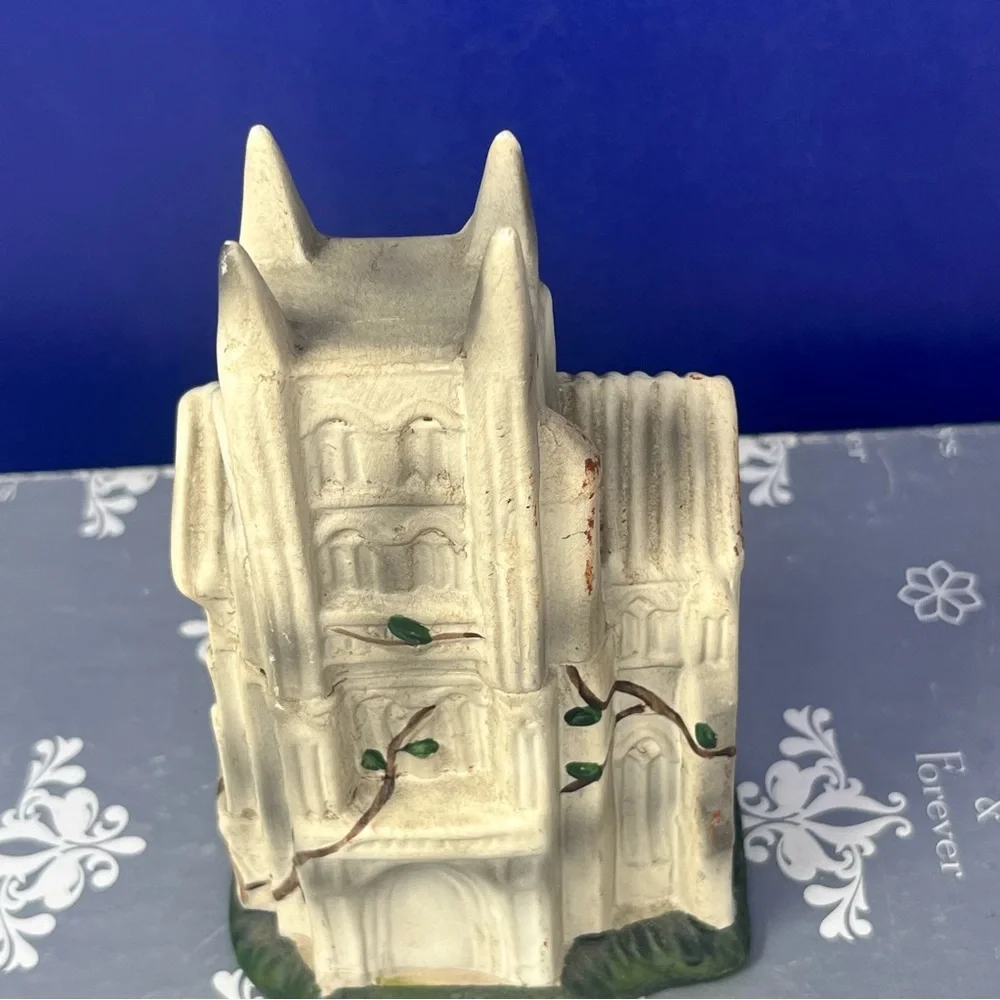 Canterbury Cathedral vintage 5” Bisque Ceramic Souvenir United Kingdom